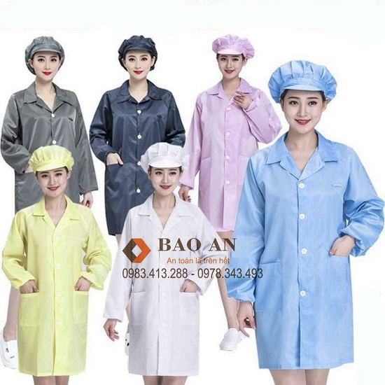 Áo choàng phòng sạch chống tĩnh điện